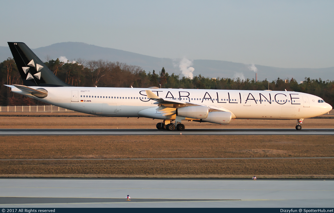 Photo of D-AIFA - Airbus A340-313 operated by Lufthansa CityLine