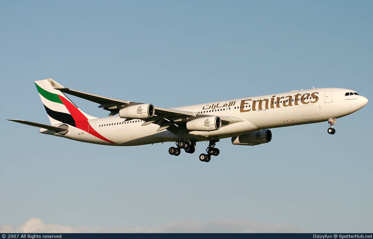 Photo of A6-ERP - Airbus A340-313 operated by Emirates