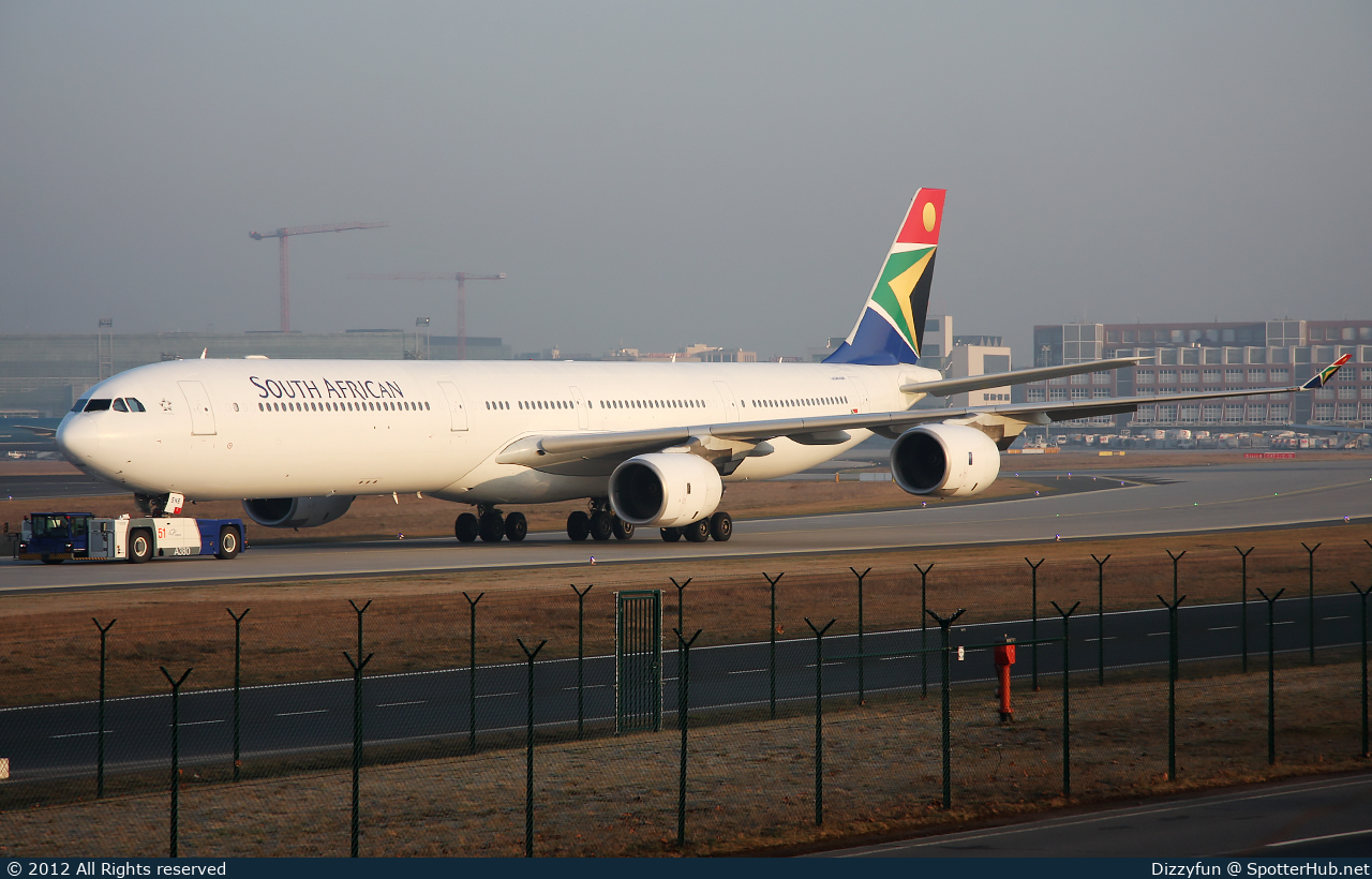 Photo of ZS-SNB - Airbus A340-642 operated by South African Airways