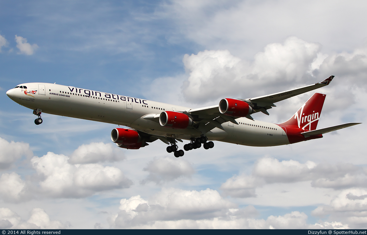 Photo of G-VBUG - Airbus A340-642 operated by Virgin Atlantic Airways