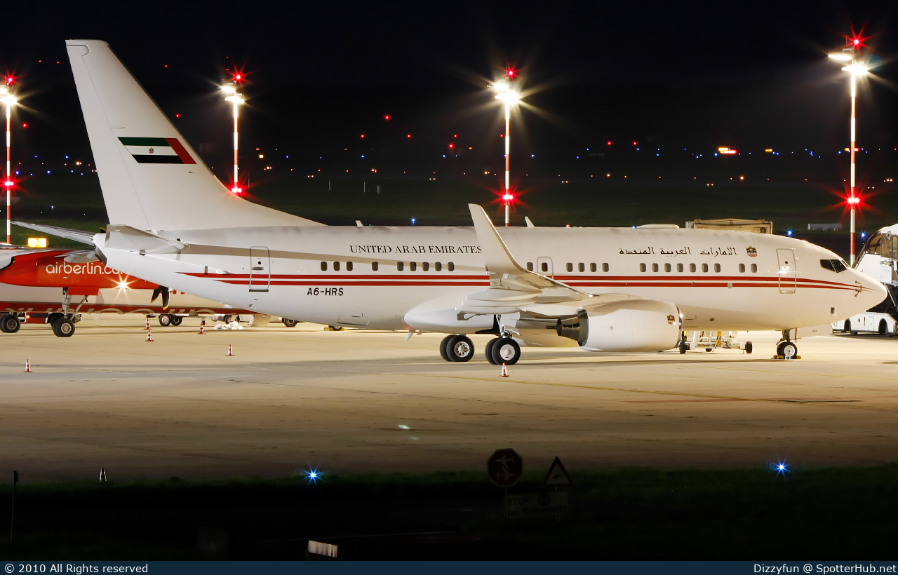 Photo of A6-HRS - Boeing 737-7E0(BBJ) operated by Dubai Royal Air Wing