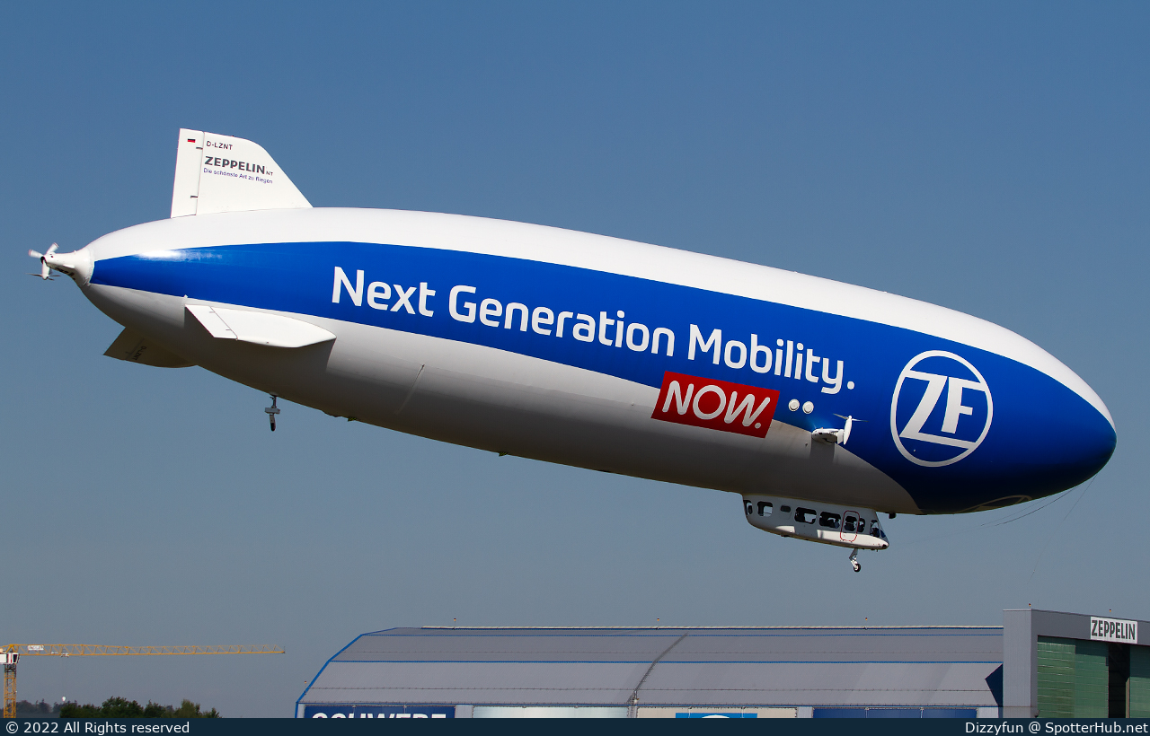 Photo of D-LZNT - Zeppelin NT operated by Deutsche Zeppelin-Reederei