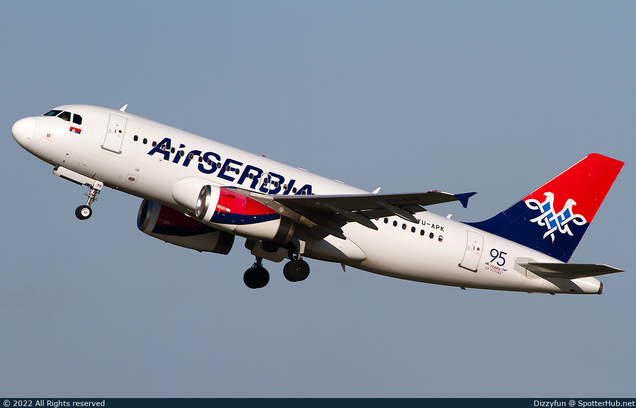 Photo of YU-APK - Airbus A319-132 operated by Air Serbia