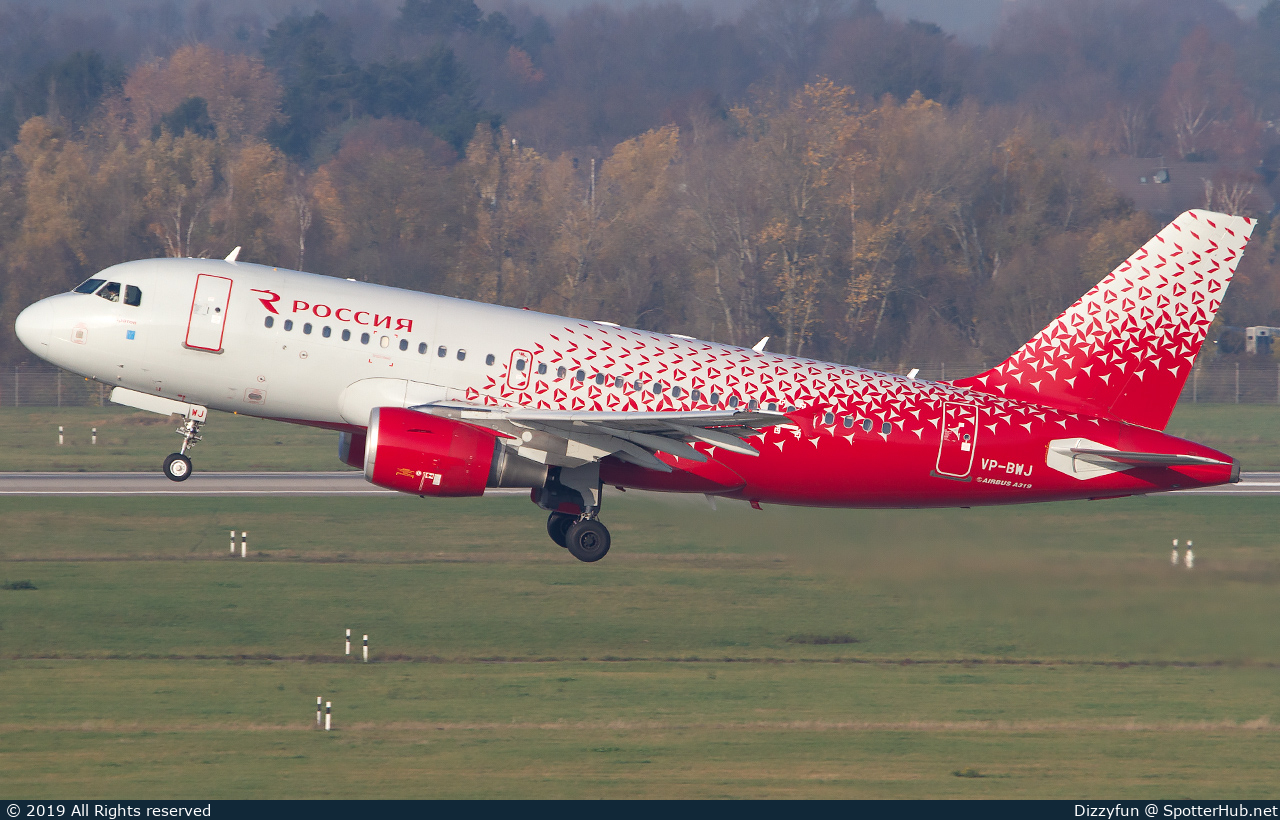 Photo of VP-BWJ - Airbus A319-111 operated by Rossiya Airlines