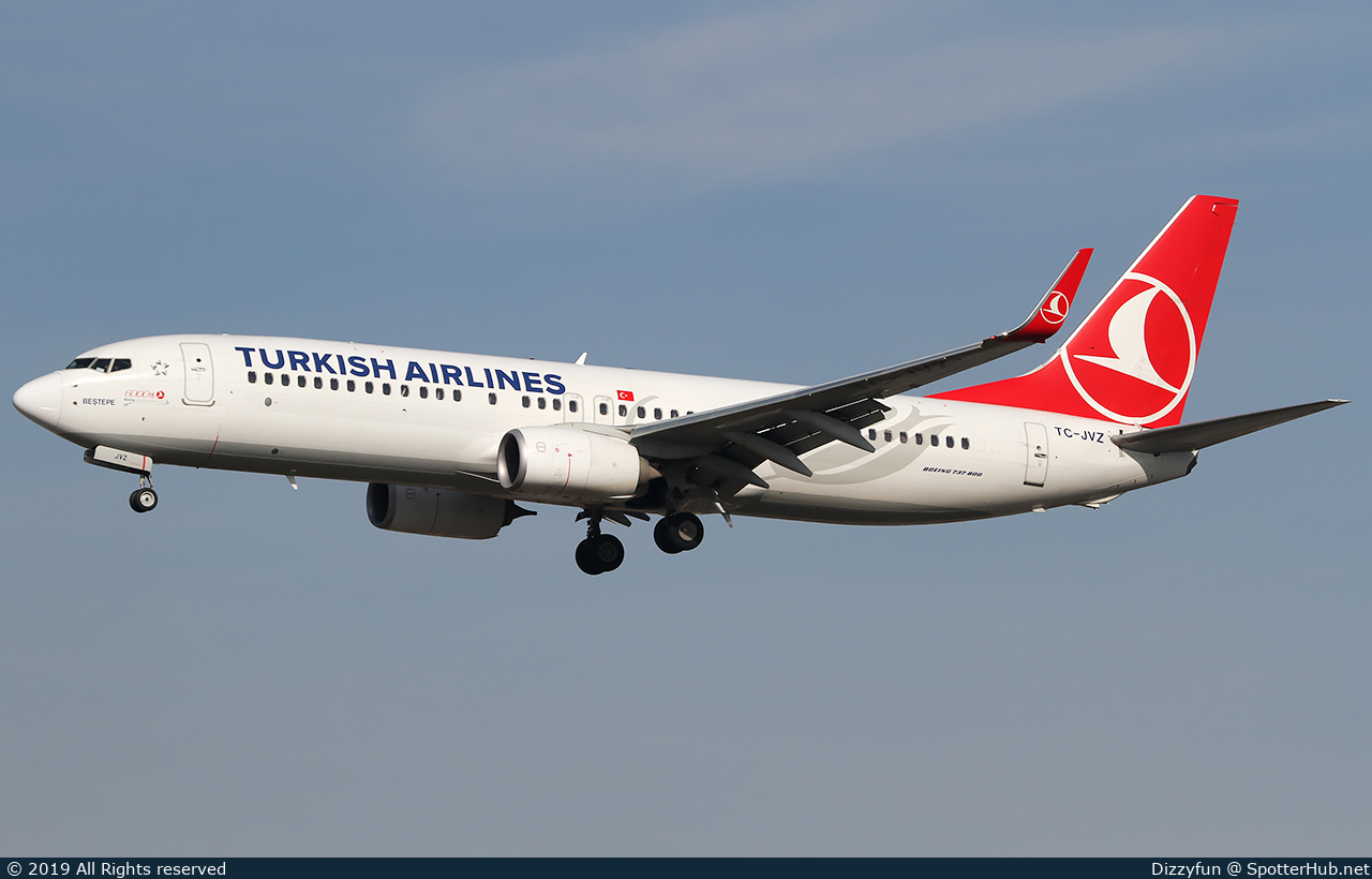 Photo of TC-JVZ - Boeing 737-8F2 operated by Turkish Airlines