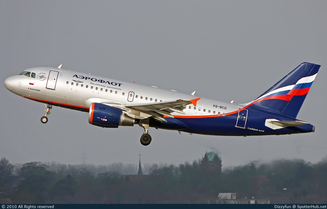 Photo of VQ-BCO - Airbus A319-111 operated by Aeroflot