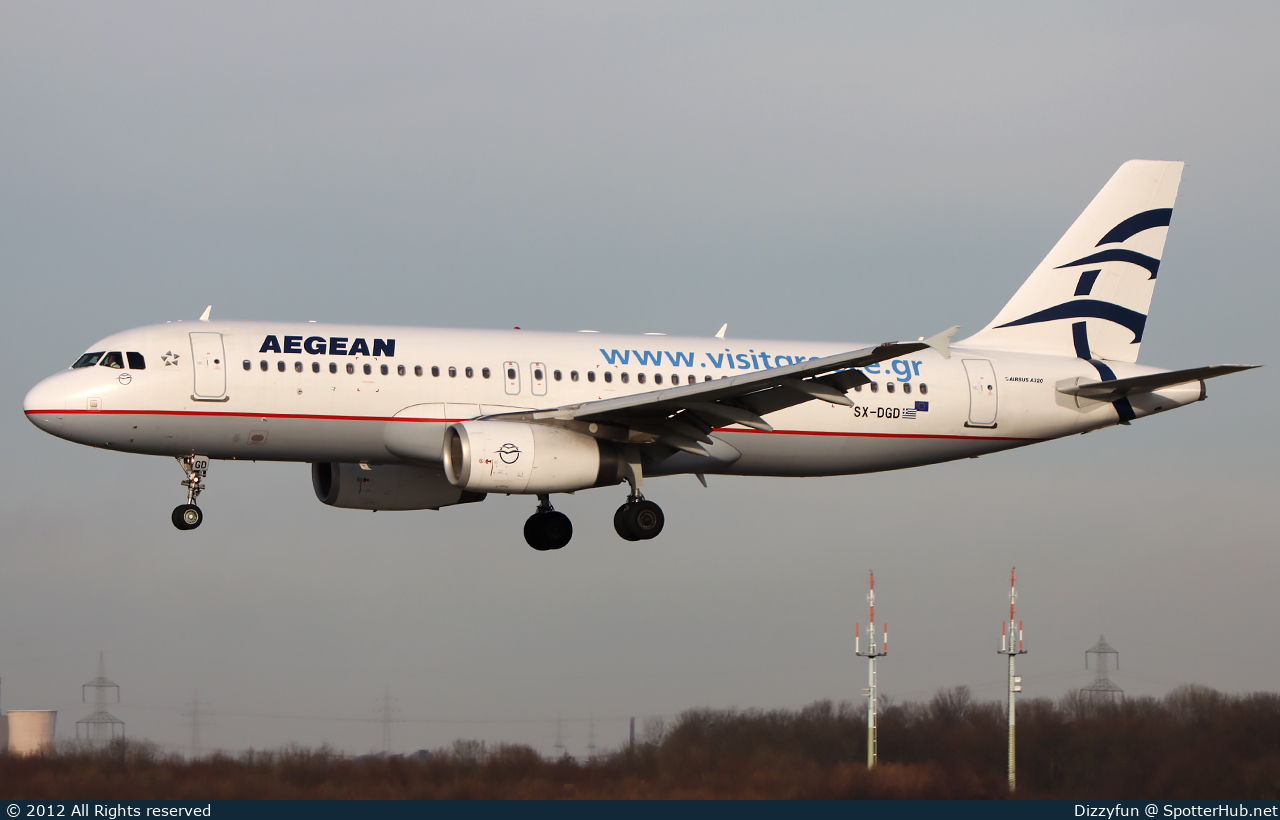 Photo of SX-DGD - Airbus A320-232 operated by Aegean Airlines