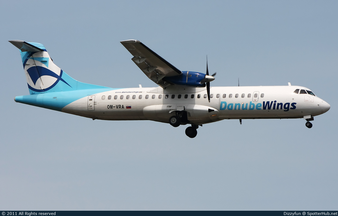 Photo of OM-VRA - ATR 72-202 operated by Danube Wings