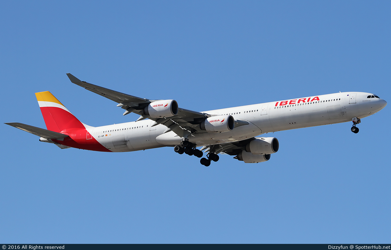 Photo of EC-IQR - Airbus A340-642 operated by Iberia