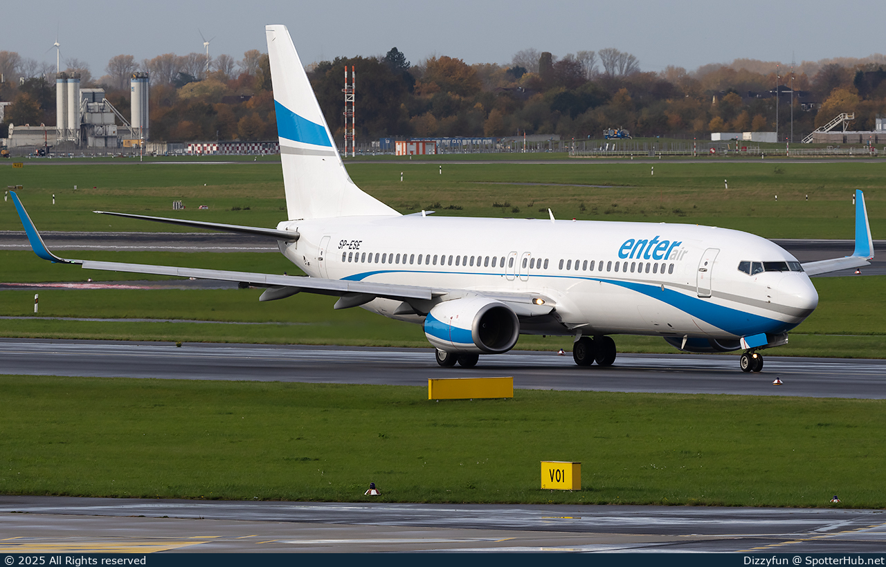 Photo of SP-ESE - Boeing 737-8Q8 operated by Enter Air