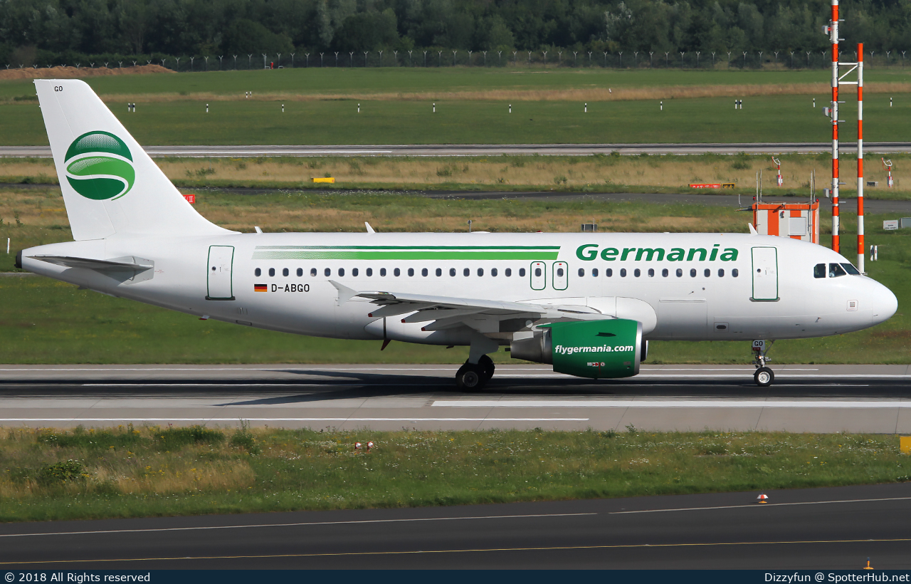 Photo of D-ABGO - Airbus A319-112 operated by Germania