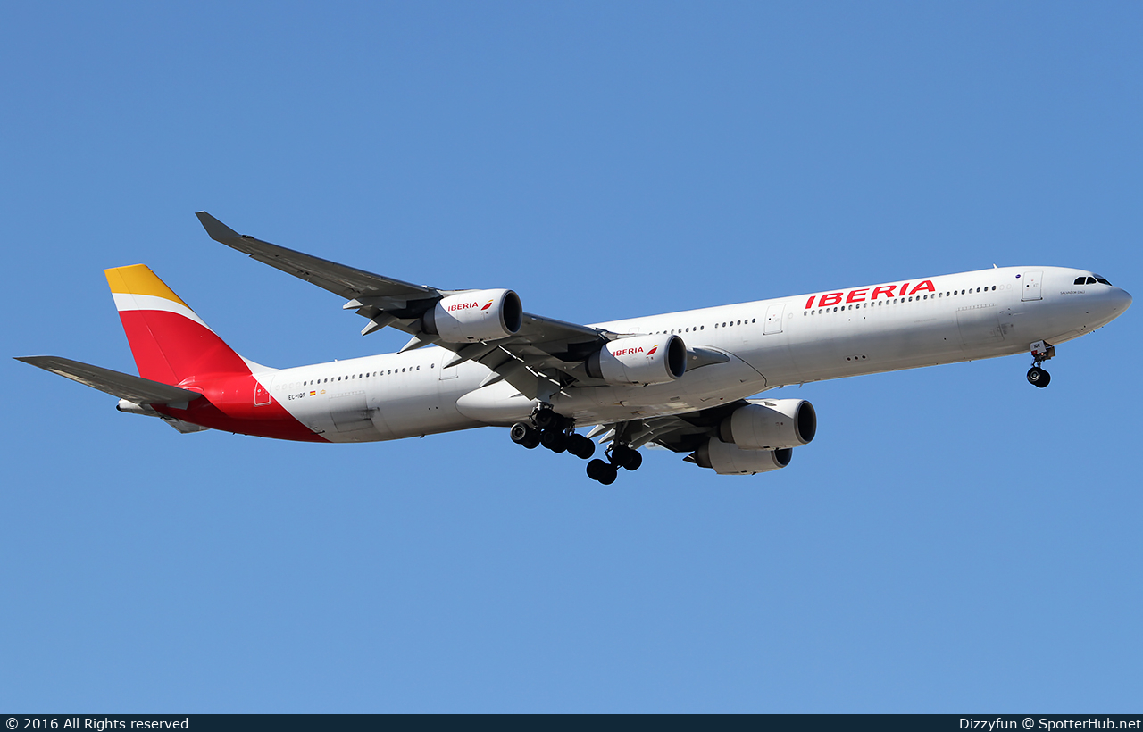 Photo of EC-IQR - Airbus A340-642 operated by Iberia