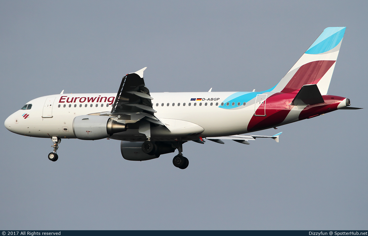 Photo of D-ABGP - Airbus A319-112 operated by Eurowings