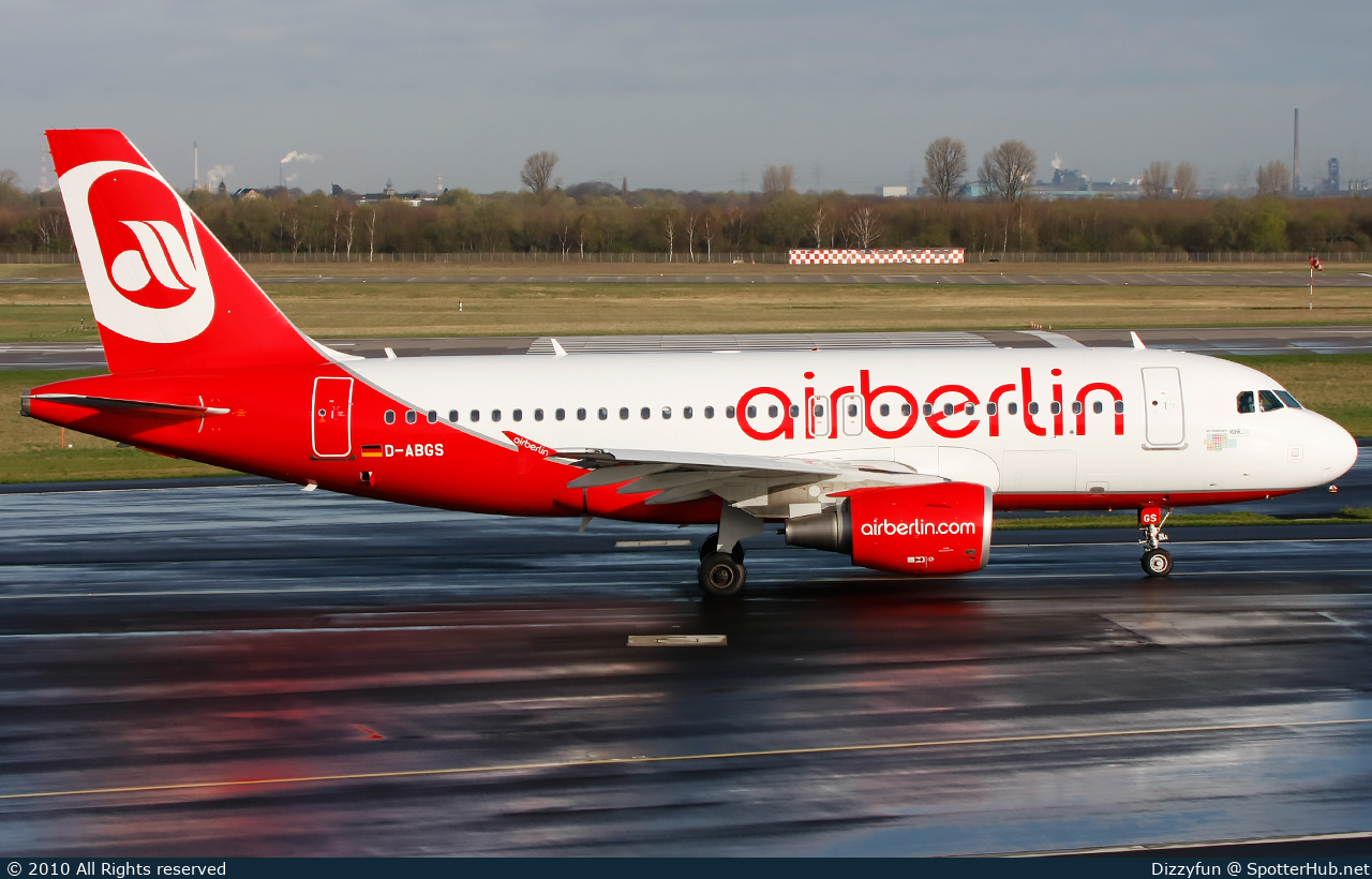 Photo of D-ABGS - Airbus A319-112 operated by Air Berlin