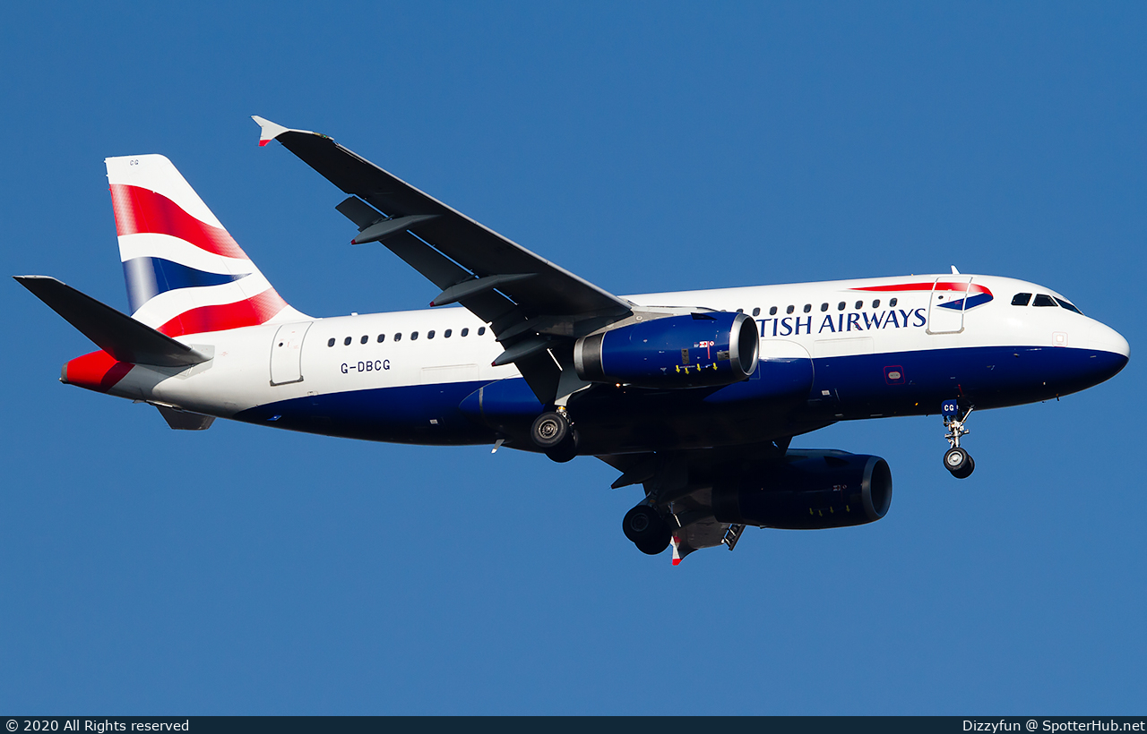 Photo of G-DBCG - Airbus A319-131 operated by British Airways