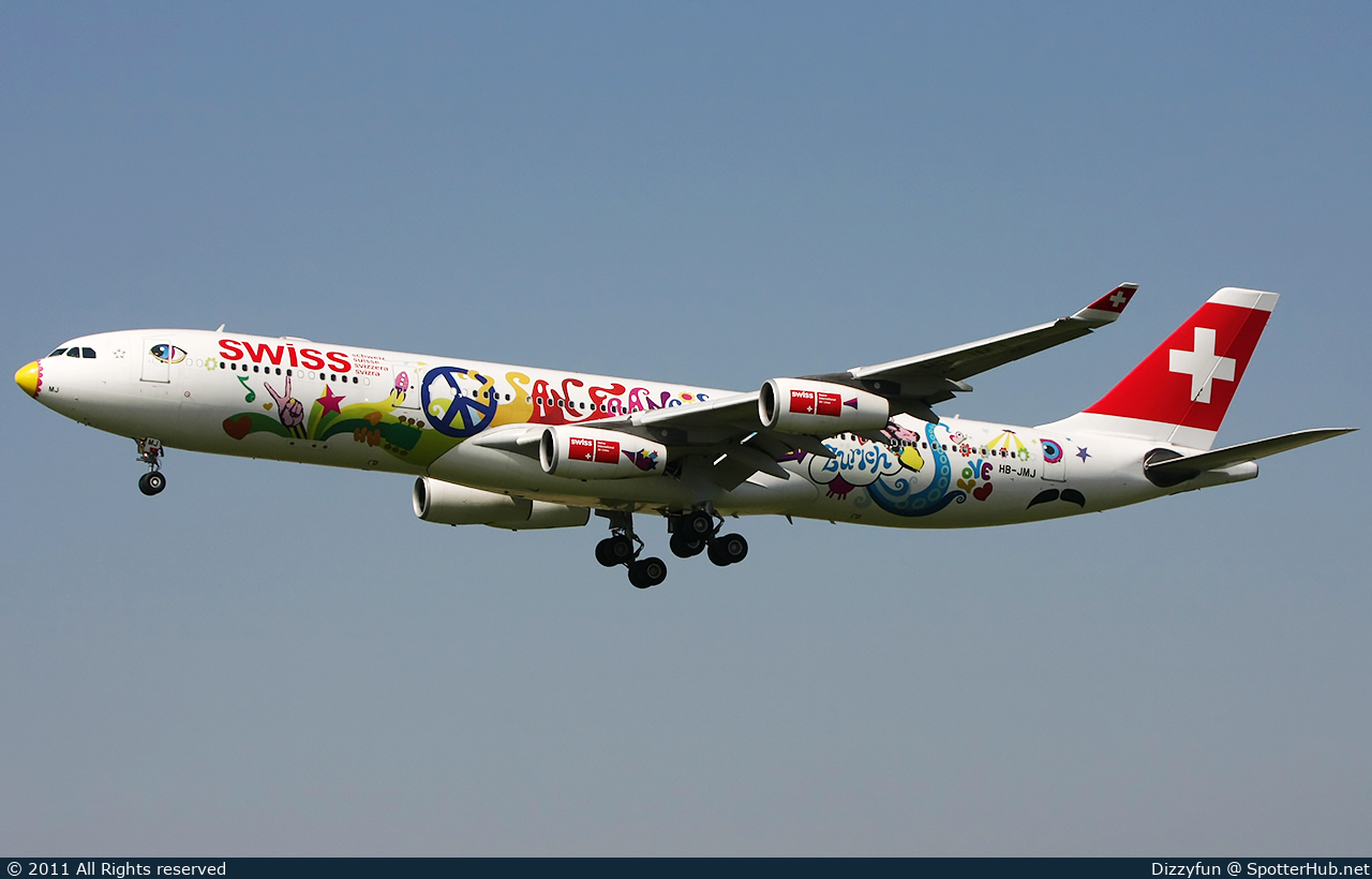 Photo of HB-JMJ - Airbus A340-313 operated by Swiss International Air Lines