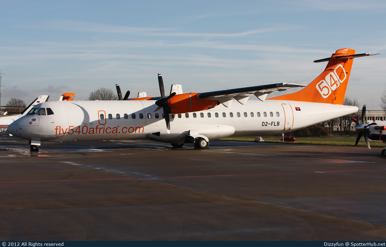 Photo of D2-FLB - ATR 72-202 operated by fly540 Angola