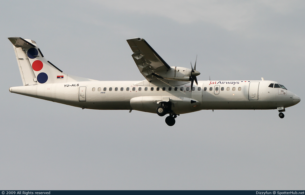 Photo of YU-ALS - ATR 72-201 operated by Jat Airways