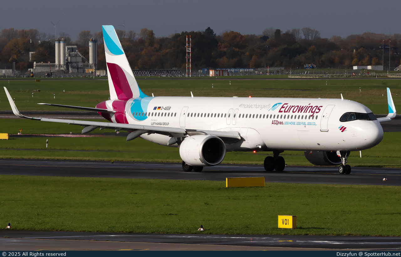 Photo of D-AEEB - Airbus A321-251NX operated by Eurowings