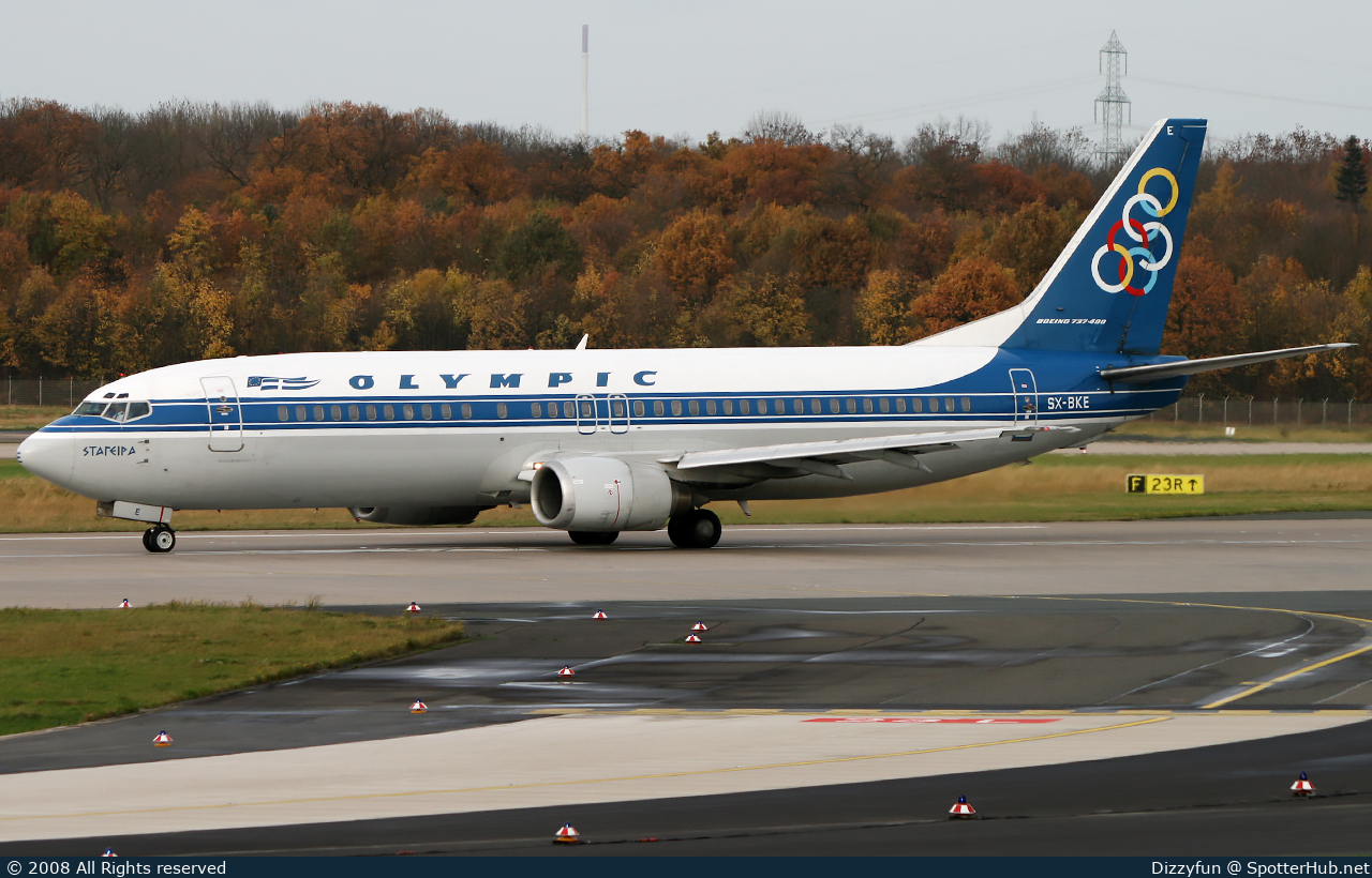 Photo of SX-BKE - Boeing 737-484 operated by Olympic Airlines
