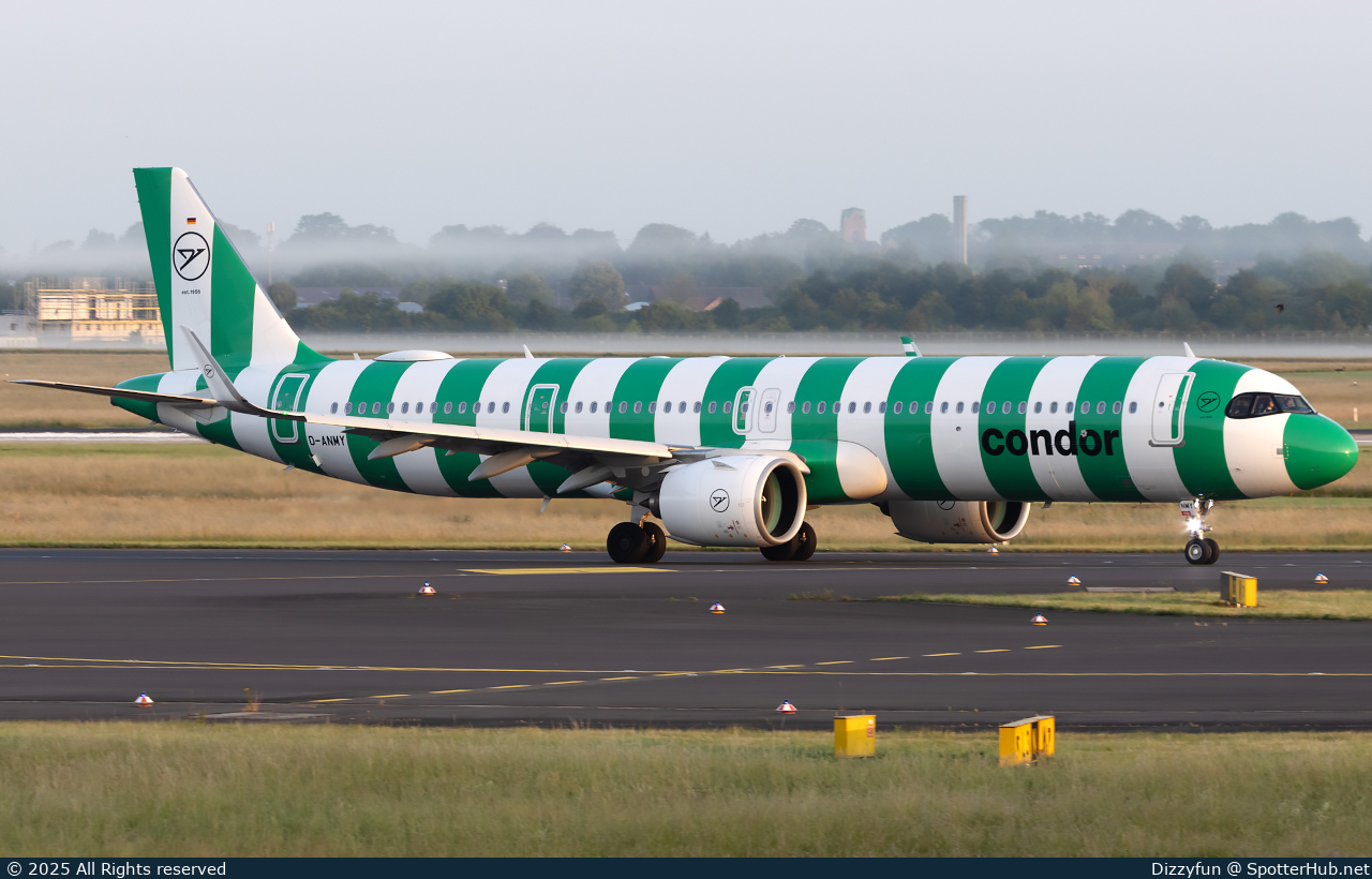 Photo of D-ANMY - Airbus A321-271NX operated by Condor