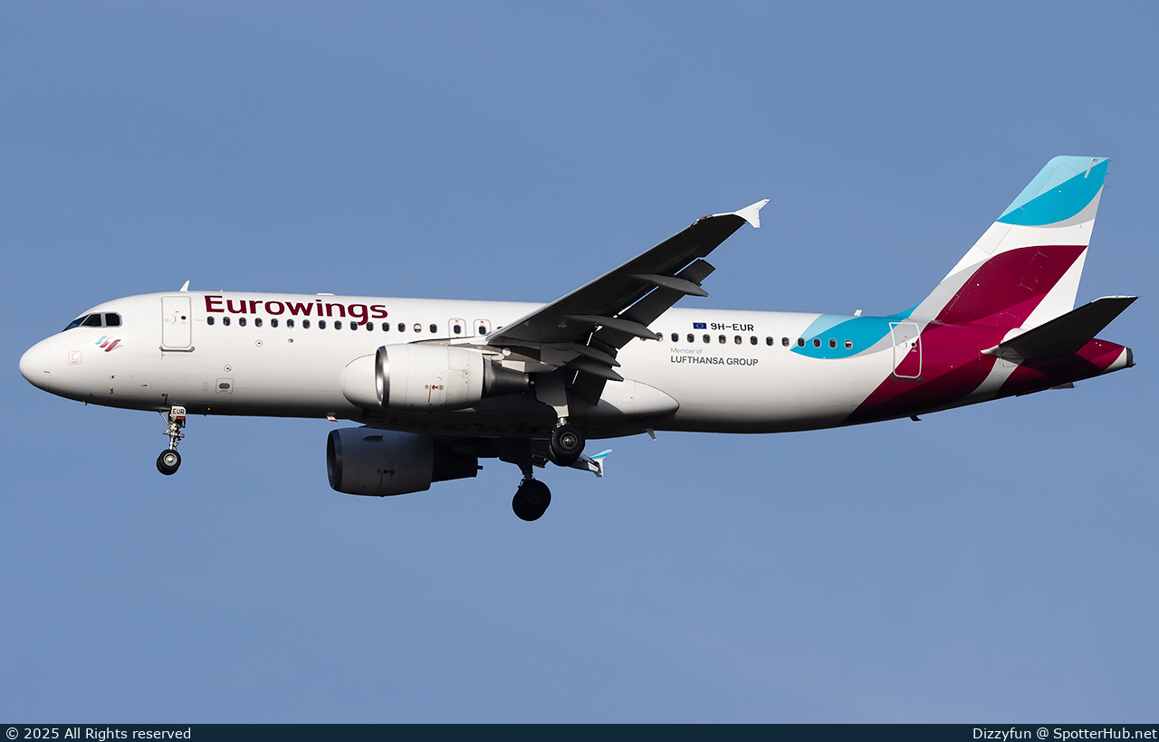 Photo of 9H-EUR - Airbus A320-214 operated by Eurowings Europe Malta