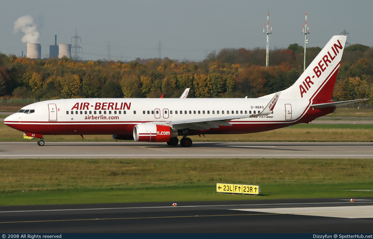 Photo of D-ABAS - Boeing 737-86J operated by Air Berlin