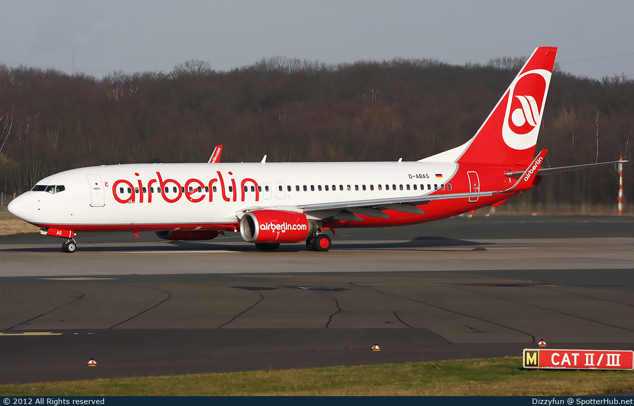 Photo of D-ABAS - Boeing 737-86J operated by Air Berlin