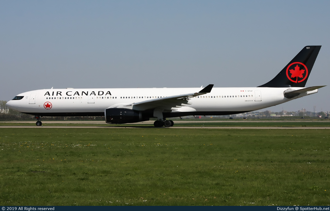 Photo of C-GFAF - Airbus A330-343 operated by Air Canada