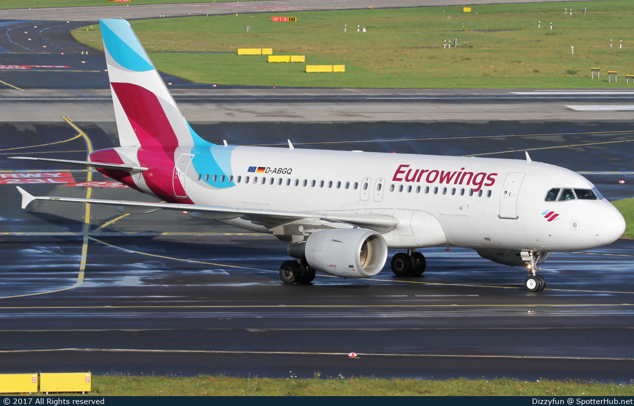 Photo of D-ABGQ - Airbus A319-112 operated by Eurowings