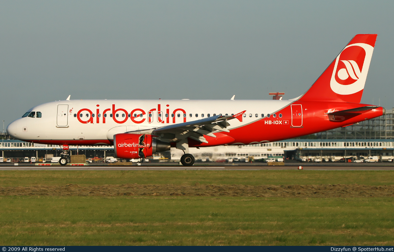 Photo of HB-IOX - Airbus A319-112 operated by Air Berlin (opb Belair Airlines)