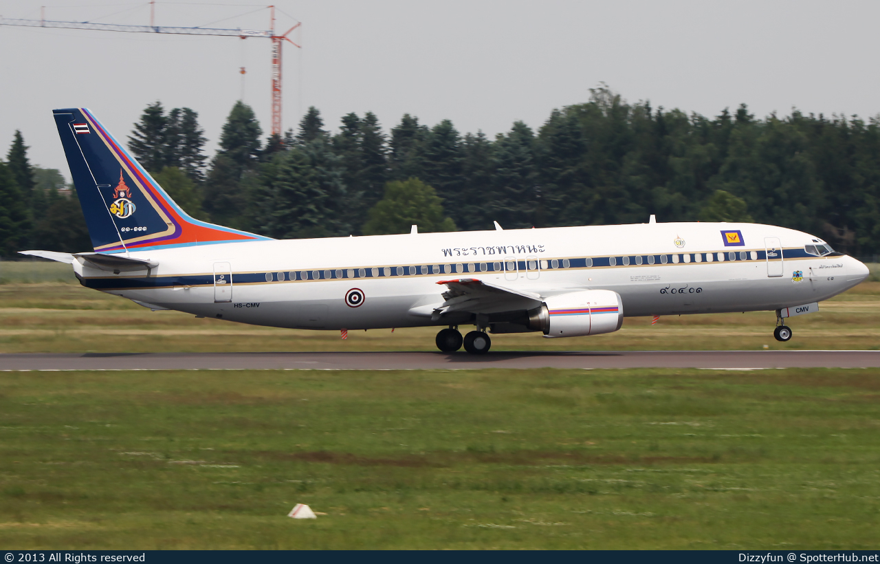Photo of HS-CMV - Boeing 737-4Z6 operated by Royal Thai Air Force
