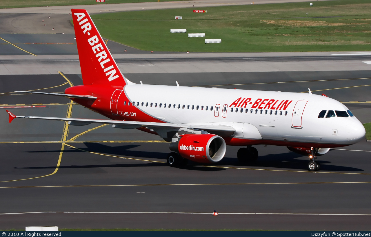 Photo of HB-IOY - Airbus A319-111 operated by Air Berlin (opb Belair Airlines)