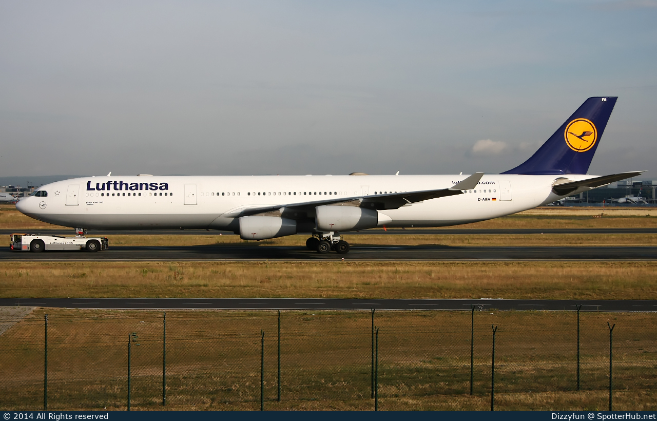 Photo of D-AIFA - Airbus A340-313 operated by Lufthansa