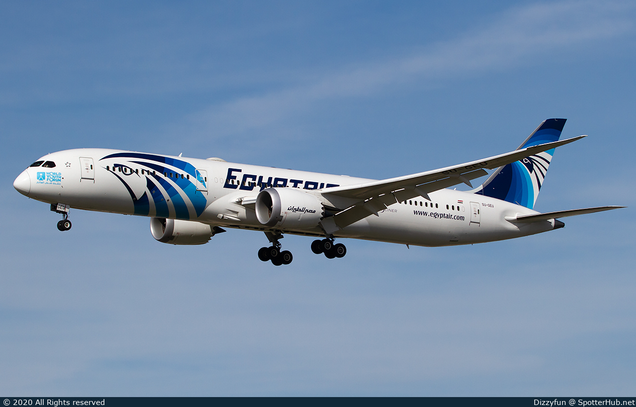 Photo of SU-GEU - Boeing 787-9 Dreamliner operated by Egyptair