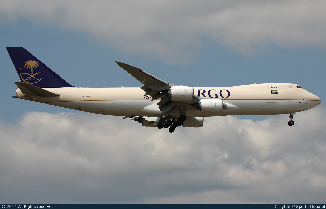 Photo of HZ-AI4 - Boeing 747-87UF operated by Saudia Cargo
