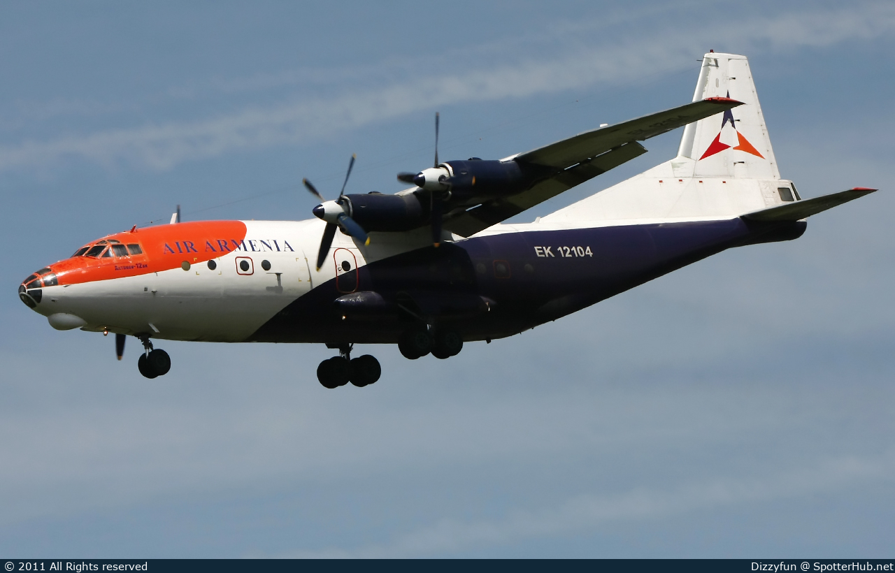 Photo of EK12104 - Antonov An-12BK operated by Air Armenia