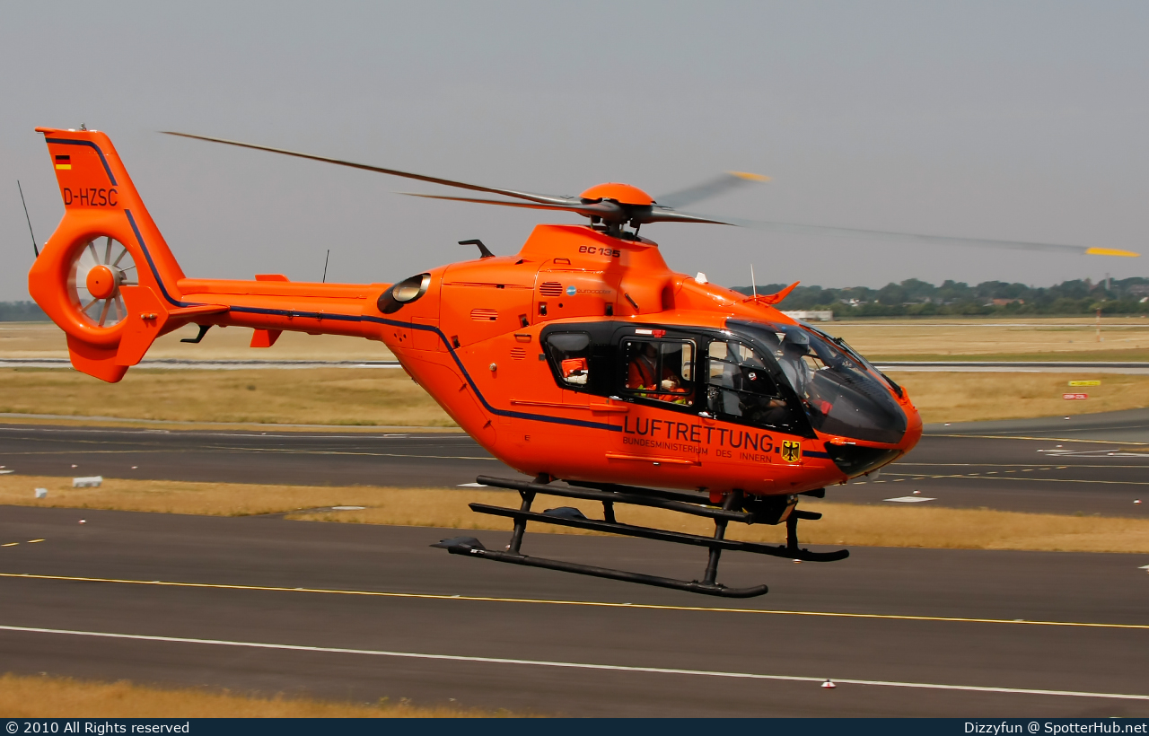 Photo of D-HZSC - Eurocopter EC135 T2+ operated by German Federal Ministry of the Interior - Luftrettung