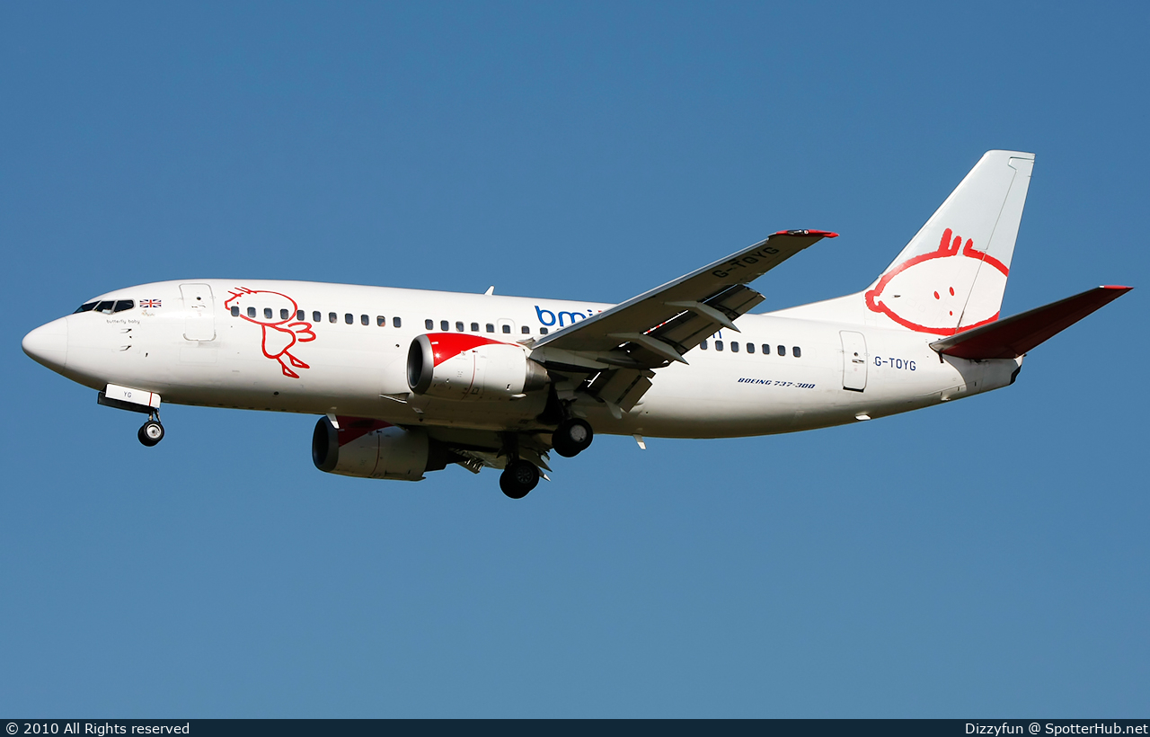 Photo of G-TOYG - Boeing 737-36N operated by bmibaby