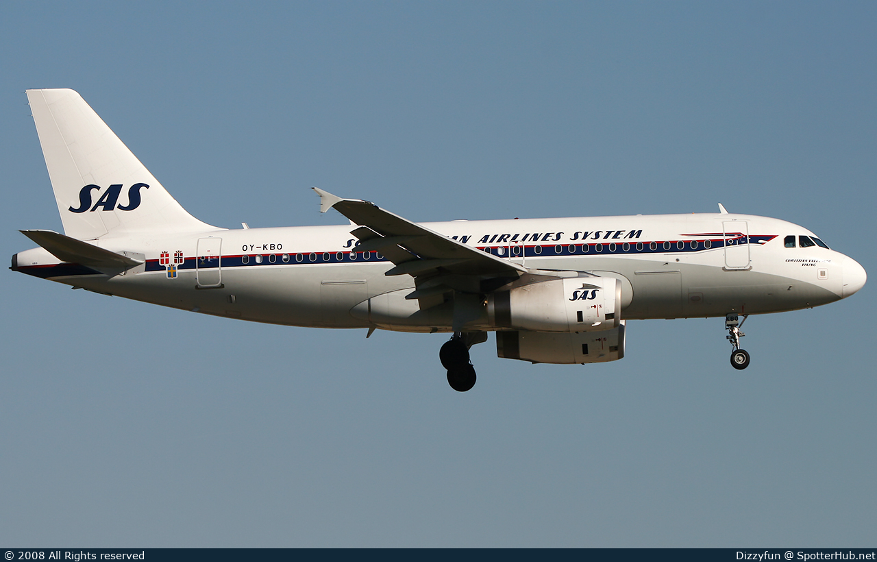 Photo of OY-KBO - Airbus A319-132 operated by SAS Scandinavian Airlines