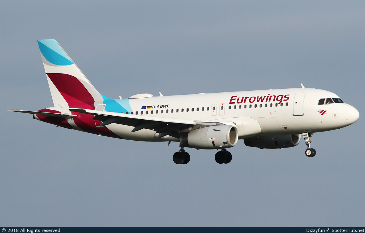 Photo of D-AGWC - Airbus A319-132 operated by Eurowings