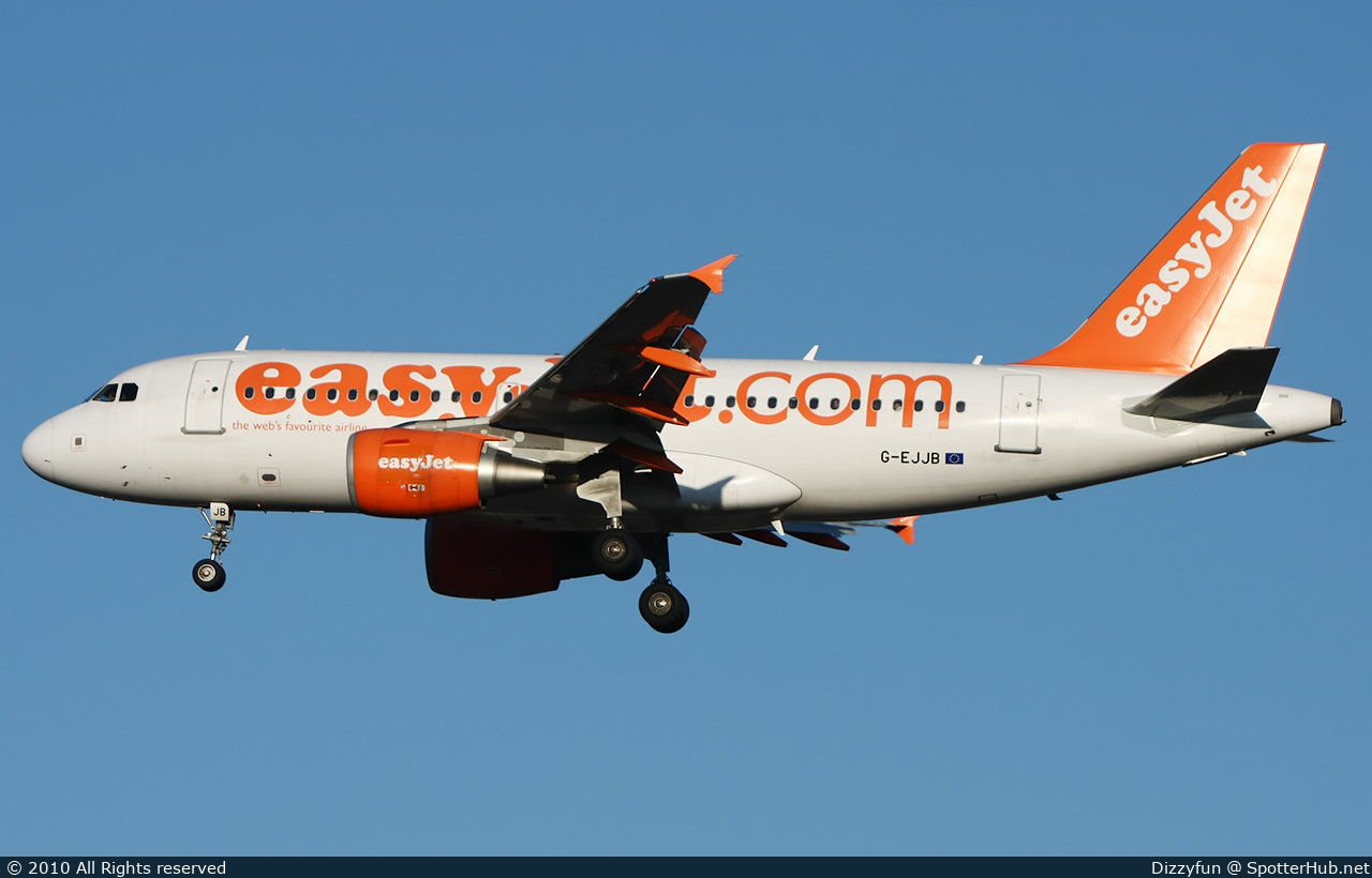 Photo of G-EJJB - Airbus A319-111 operated by easyJet