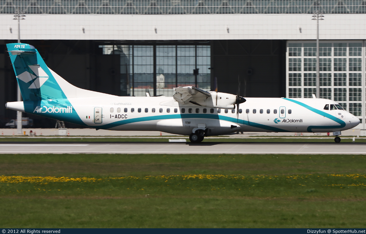 Photo of I-ADCC - ATR 72-500 operated by Air Dolomiti