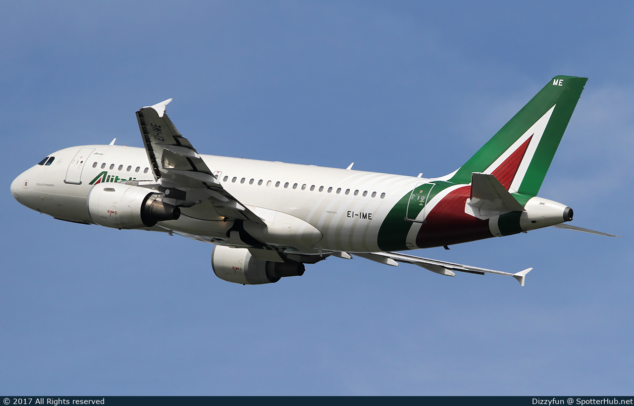 Photo of EI-IME - Airbus A319-112 operated by Alitalia