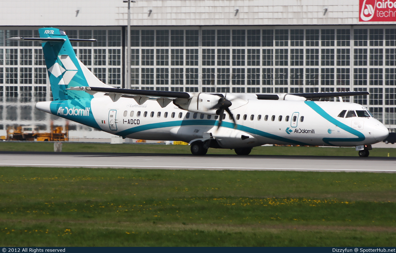 Photo of I-ADCD - ATR 72-500 operated by Air Dolomiti