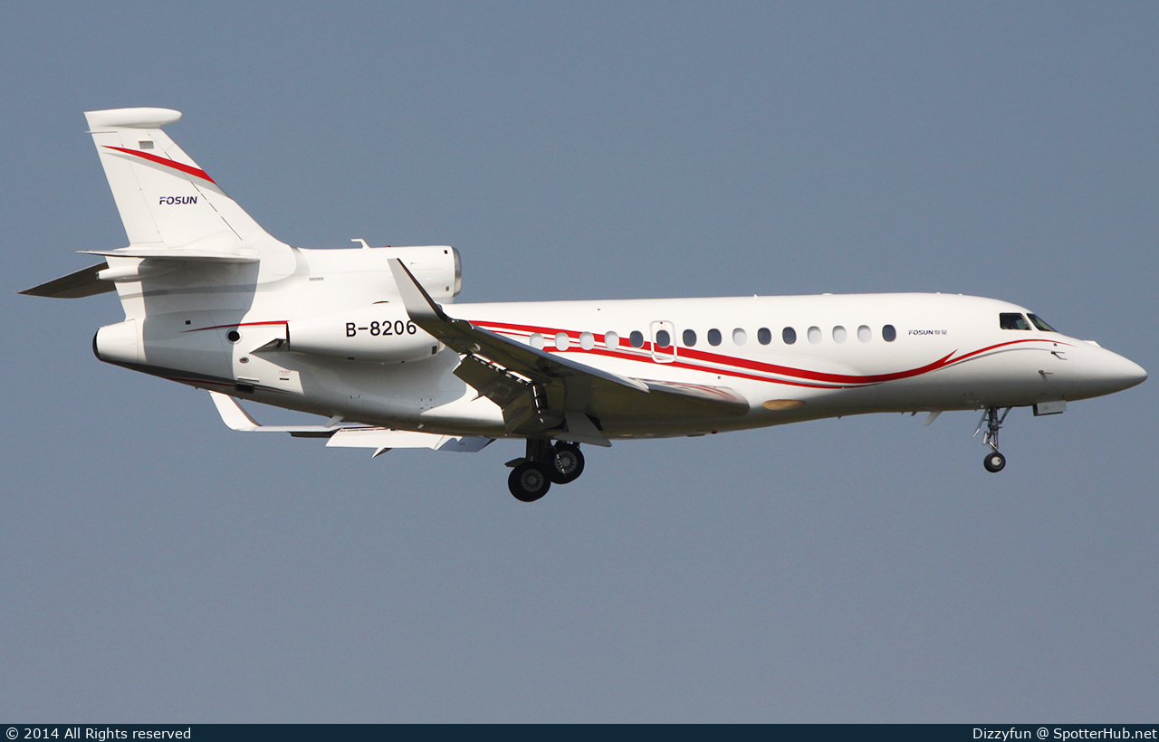 Photo of B-8206 - Dassault Falcon 7X operated by Asia United Business Aviation