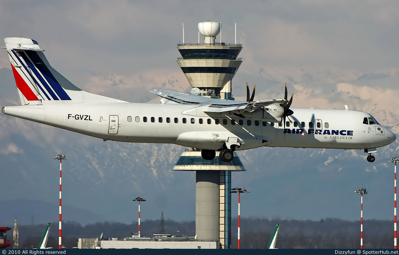 Photo of F-GVZL - ATR 72-500 operated by Air France (opb Airlinair)