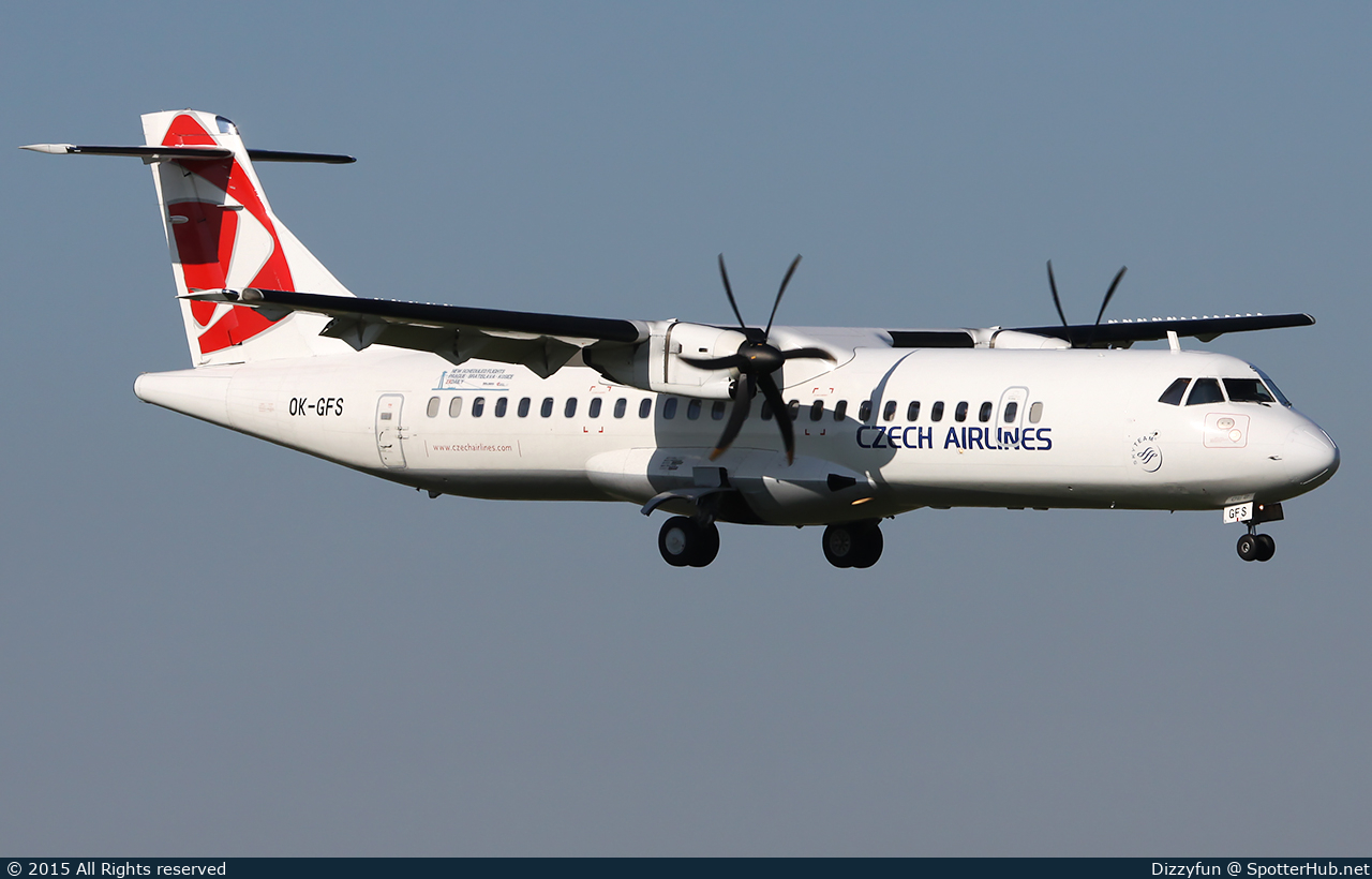 Photo of OK-GFS - ATR 72-500 operated by CSA Czech Airlines