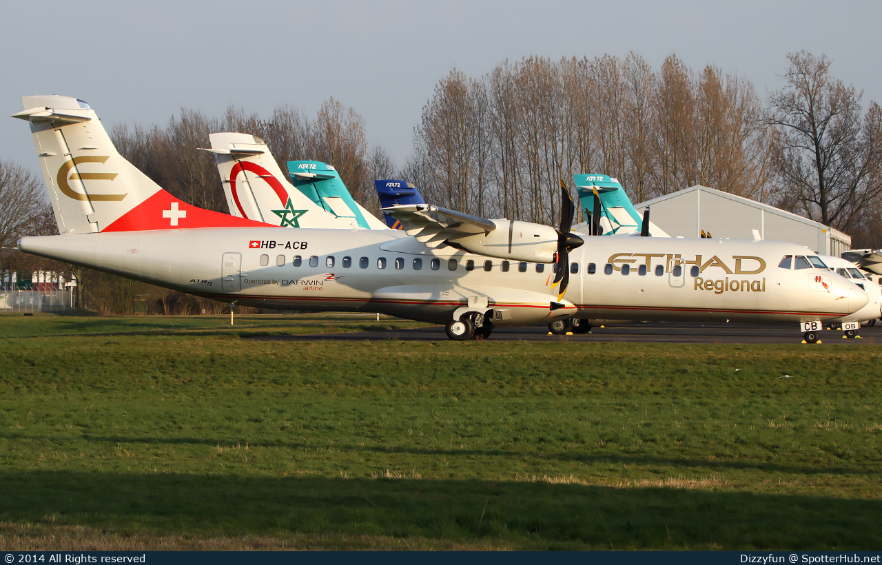 Photo of HB-ACB - ATR 72-500 operated by Etihad Regional (opb Darwin Airline)