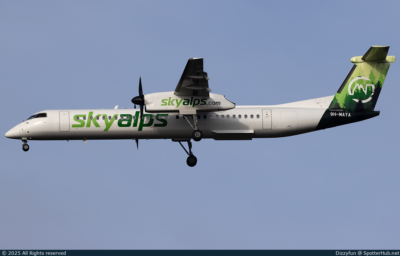 Photo of 9H-MAYA - Bombardier DHC-8-402 Dash 8 Q400 operated by SkyAlps